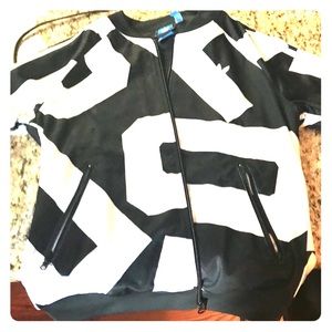 Black & White Adidas Jacket